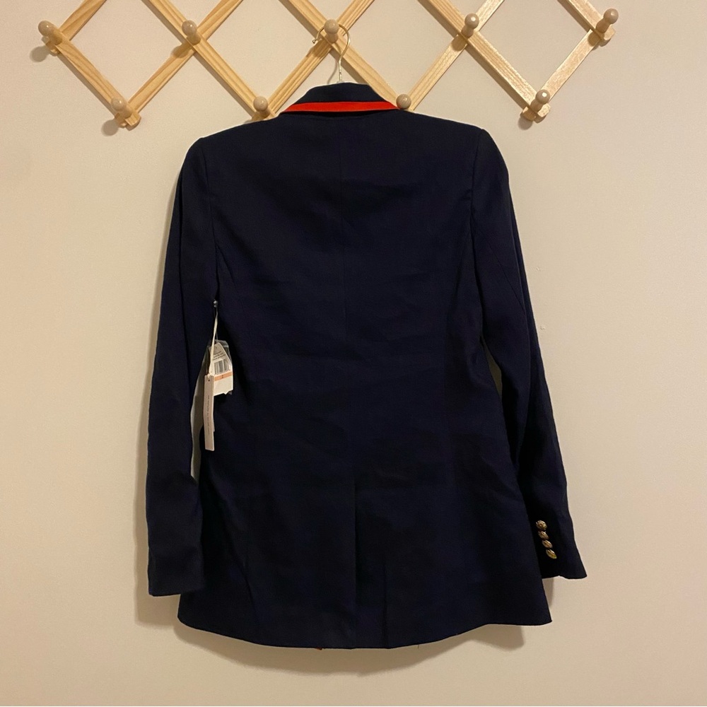 NWT Court & Rowe Contrast Collar Linen Blazer size 2 - Picture 8 of 11